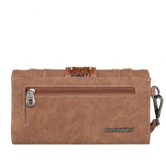 Montana West Brand Tooled Leather Wallet - BRAND NEW - Picture 6 of 6